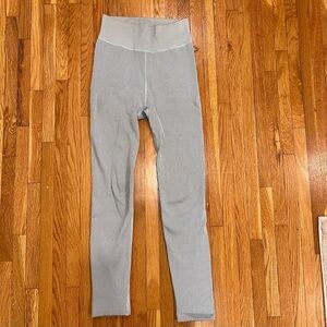 Calvin Klein Performance Women’s Ribbed Leggings with High Rise Logo Waistband